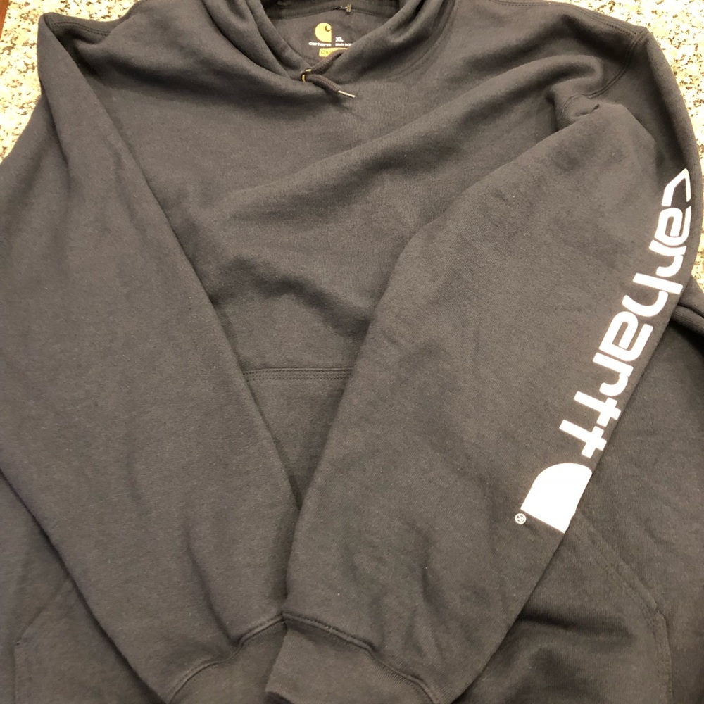 Carhartt pullover hoodie. Navy blue size XL